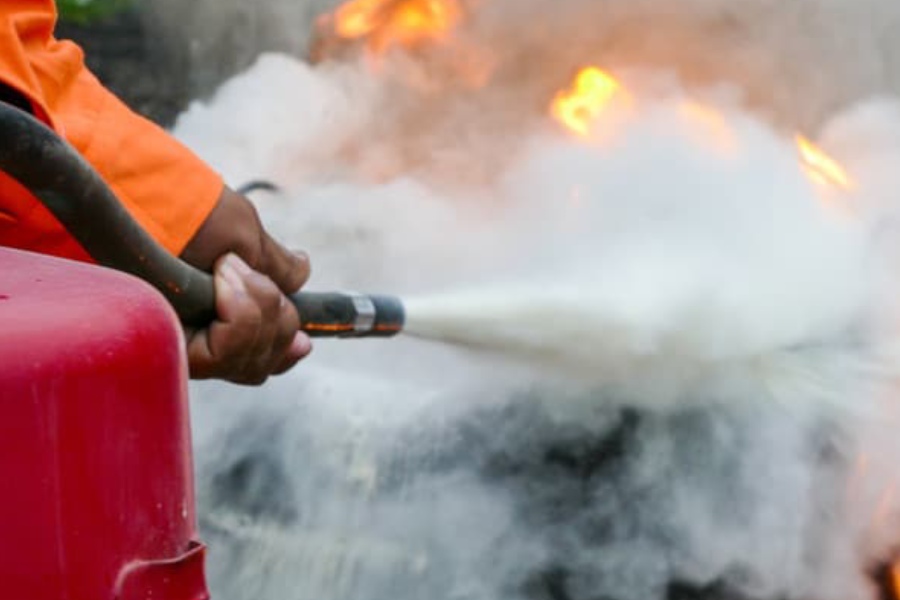 How to Clean Fire Extinguisher Residue